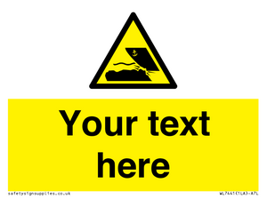 Custom Warning submerged objects in watercraft areas